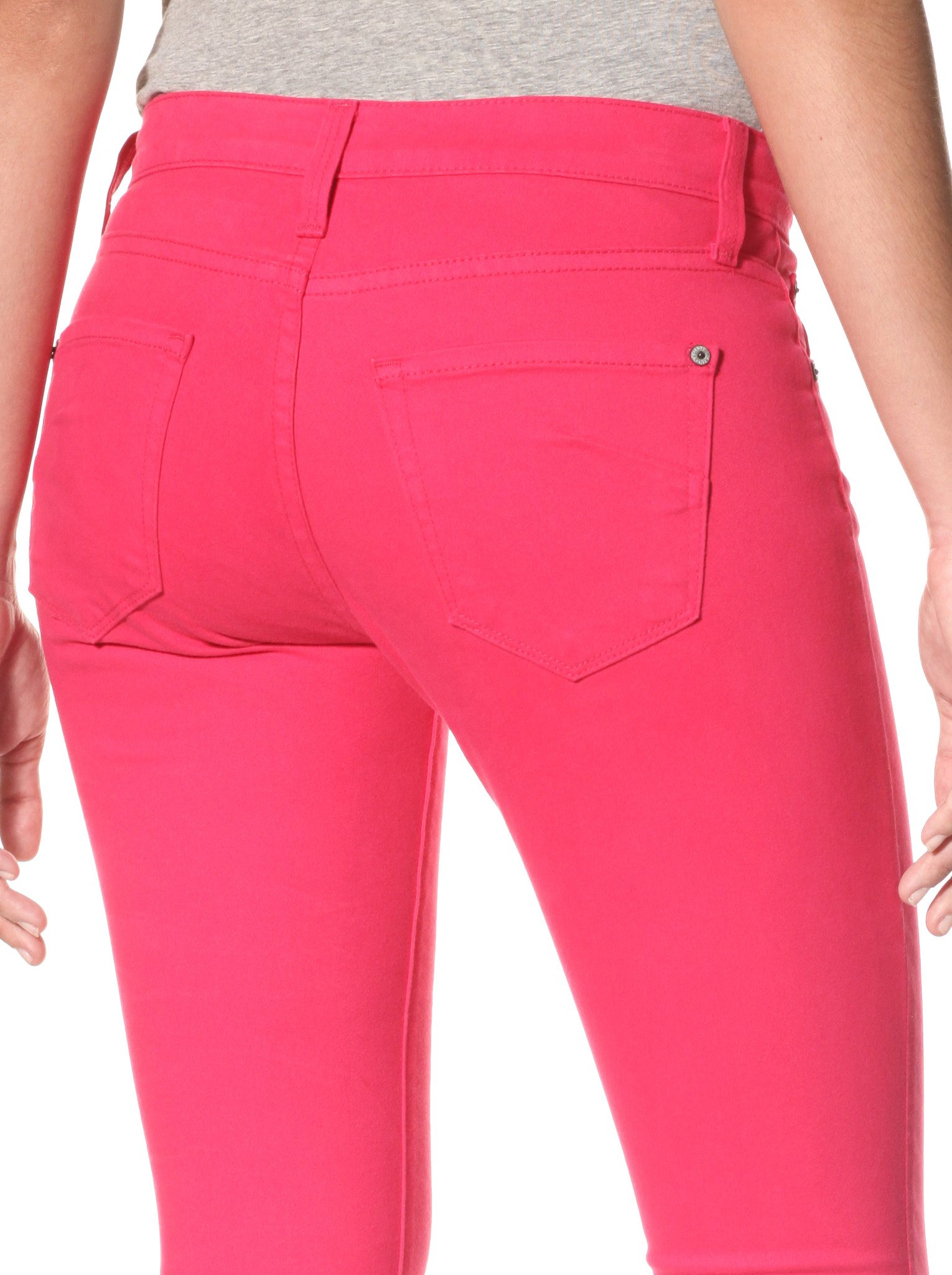 James Jeans Women's Twiggy Skinny Jean in Fuchsia - High Waisted Stretch Denim Pants for Casual Wear & Night Out