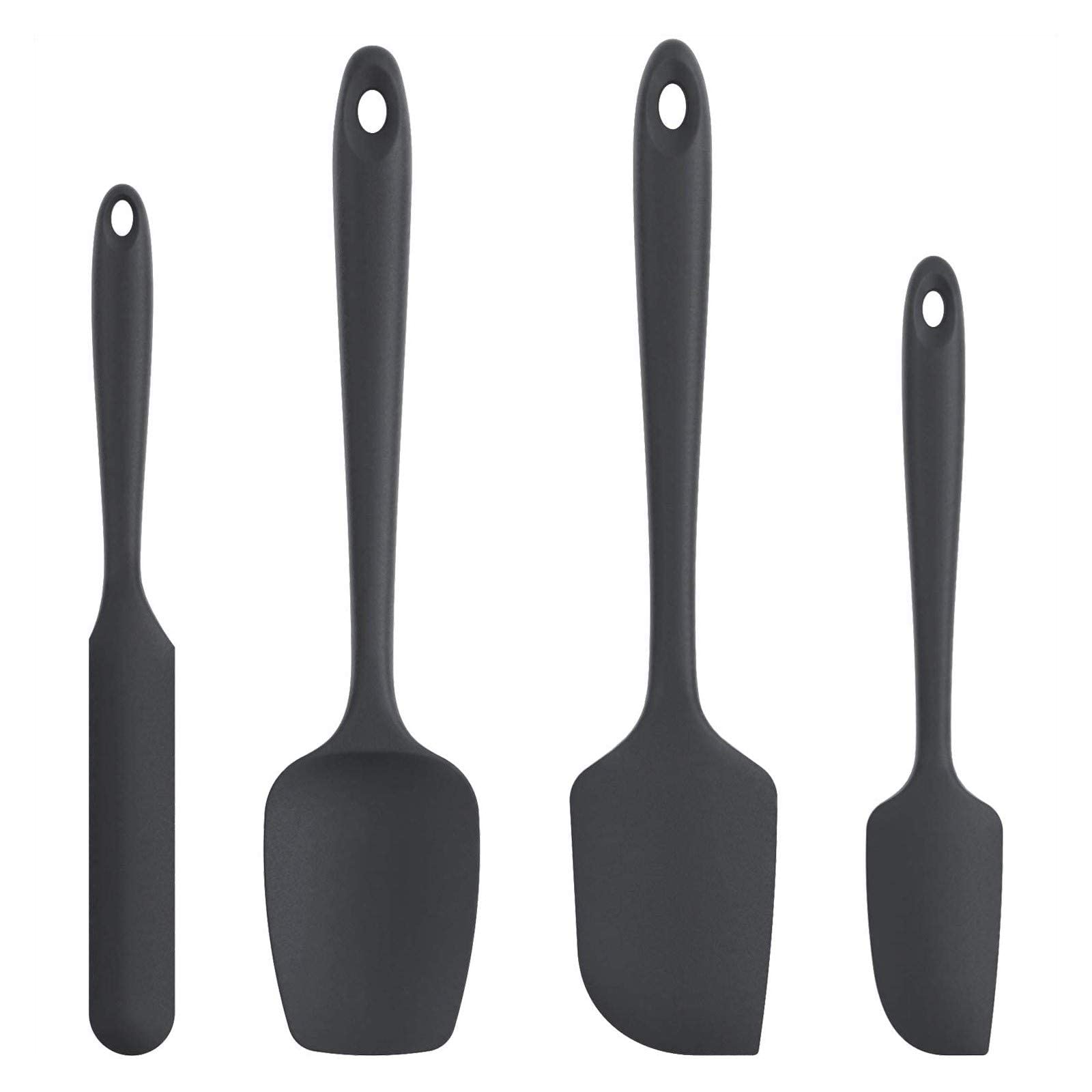 Premium Silicone Spatula Set - 4-Piece Non-Stick Kitchen Utensils for Cooking, Baking & Mixing | Heat Resistant & Dishwasher Safe | Ideal for Baking Cakes, Mixing Batters & Cooking Delicious Meals