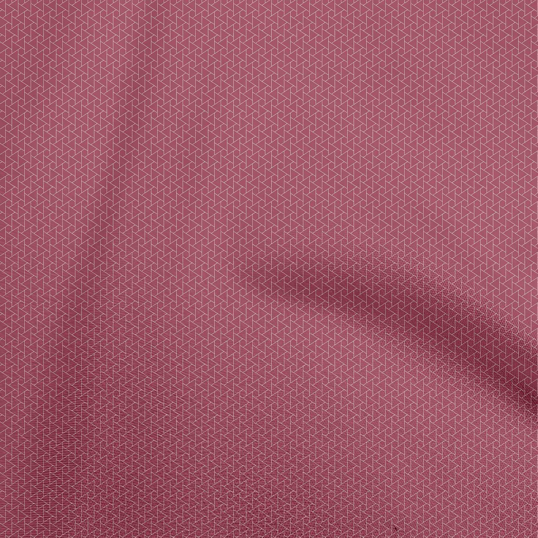 oneOone Viscose Chiffon Pink Fabric - 42 Inch Wide Japanese Sashiko Dress Material, Soft Flowy Printed Fabric by The Yard for DIY Kimono, Summer Dresses & Boho Home Decor