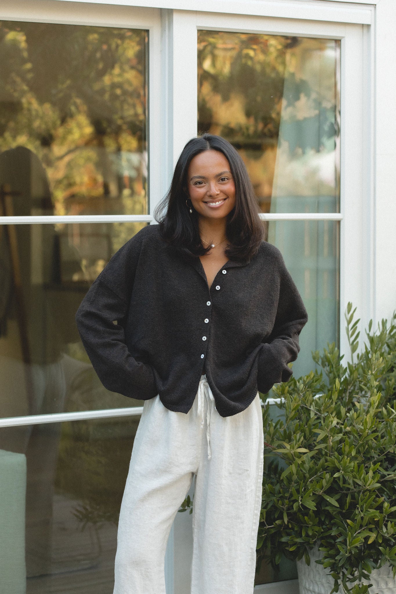 Free Falling Button Cardigan for Women - Soft & Stylish Open Front Knit Sweater | Perfect for Casual Outfits, Layering in Fall & Winter