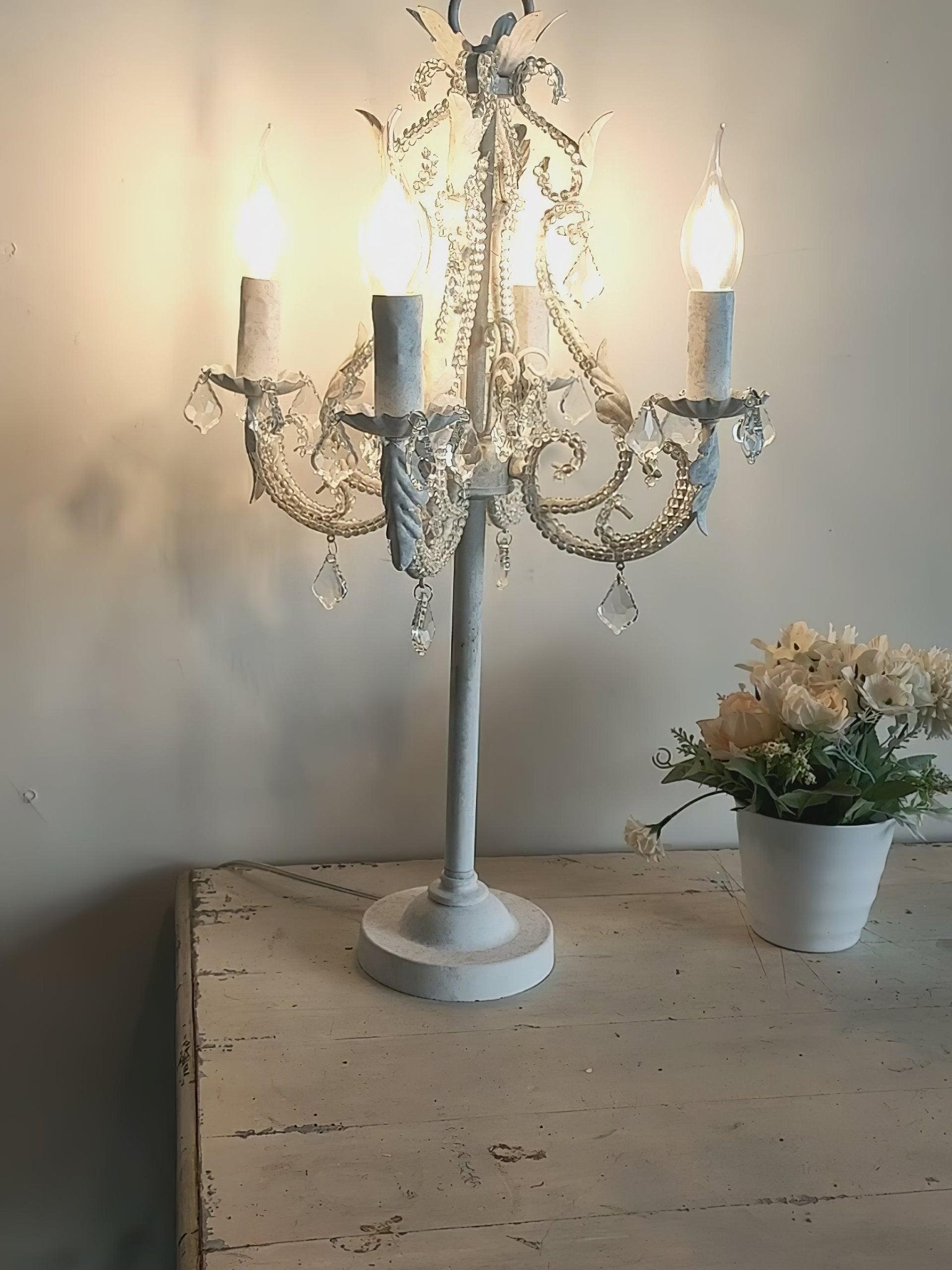 Elegant Candle Holder Table Lamp - Decorative Home Lighting for Dining Room, Bedroom, and Living Room - Perfect for Romantic Dinners, Relaxing Ambiance, and Cozy Evenings