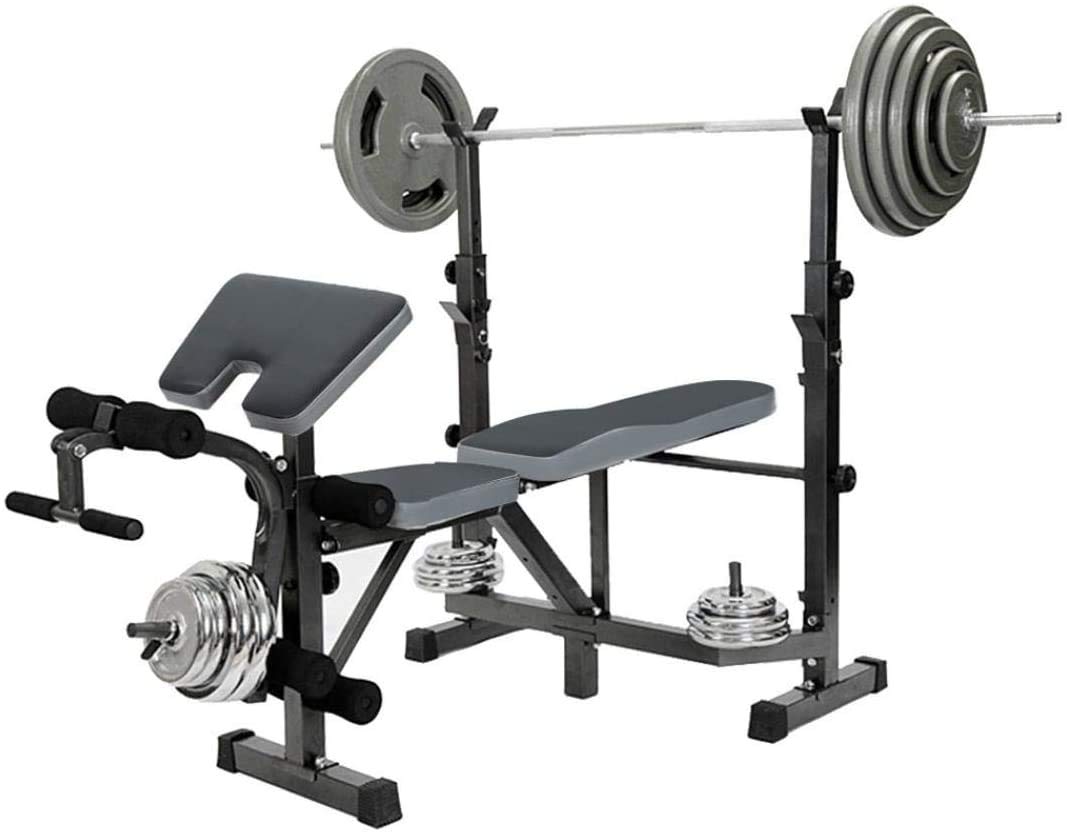 Adjustable Olympic Weight Bench for Full Body Workout - Multifunctional Home Gym Equipment with Fast US Shipping | Perfect for Strength Training & Home Fitness Routines