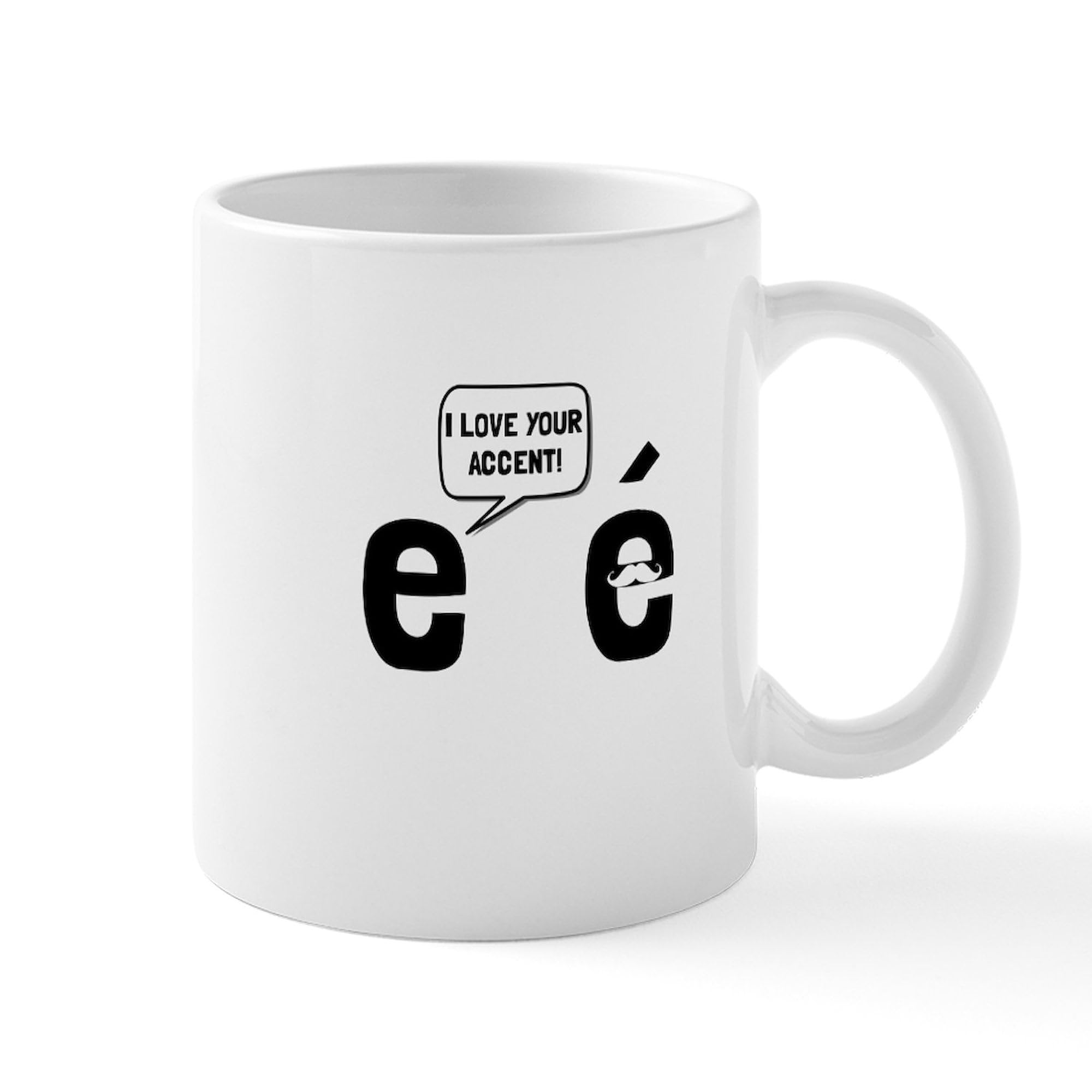 Love Accent Mug - 11 oz (325 ml) Ceramic Coffee Cup for Couples | Perfect for Valentine's Day Gifts, Anniversaries & Romantic Breakfast in Bed