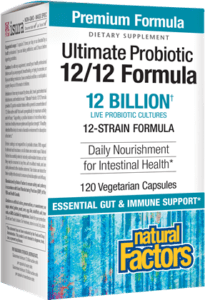 Ultimate Probiotic 12/12 Formula - 12 Billion CFU Live Probiotic Cultures with 12 Strains for Digestive & Immune Support - Daily Gut Health Supplement for Men & Women