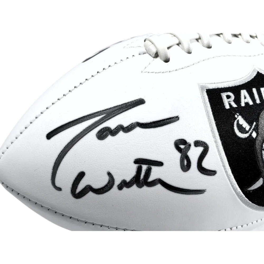 Jason Witten Autographed Las Vegas Raiders White Logo Football - Certified JSA COA - Perfect for NFL Memorabilia Collections & Sports Fan Gifts