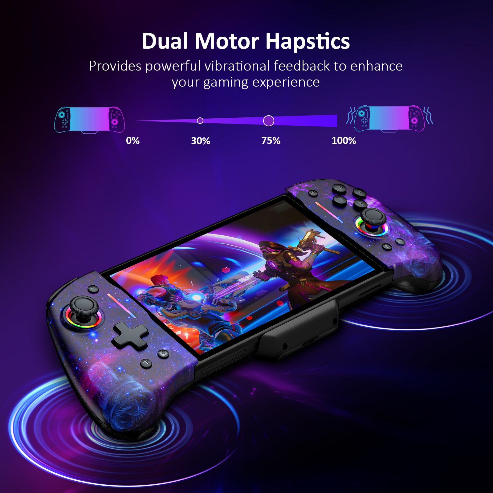 NexiGo Gripcon Gen 2 - Ergonomic Gaming Controller with Programmable Back Buttons & Customizable RGB Lighting for PS5, Xbox, PC - Perfect for FPS, Racing & Competitive Gaming