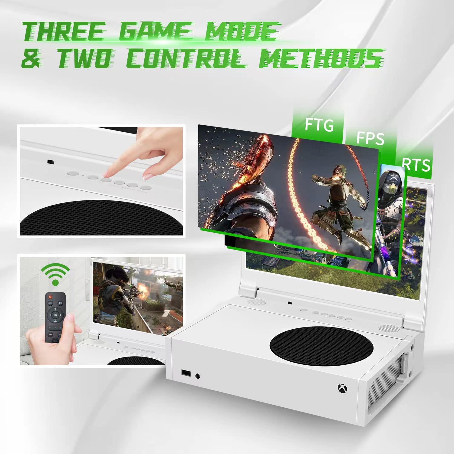 G-STORY 12.5'' 4K Portable Gaming Monitor for Xbox Series S | IPS Screen, HDR, FreeSync, Dual HDMI | Travel & Home Entertainment Display for Gamers