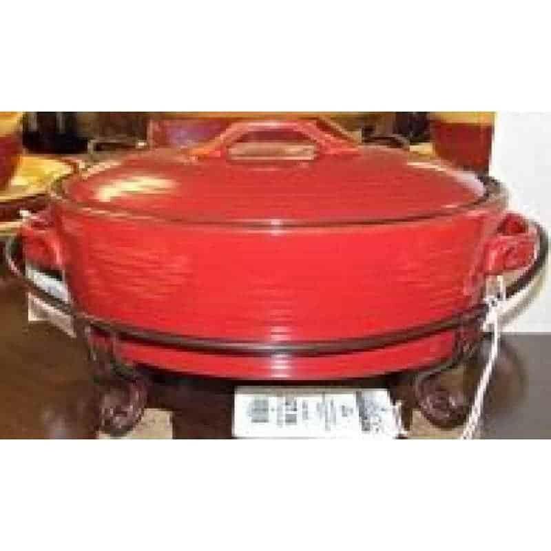 Park Designs 479 114m Oval Baker Accent Red - Stylish Ceramic Baking Dish for Casseroles, Pies & Desserts | Perfect for Thanksgiving, Christmas & Family Gatherings
