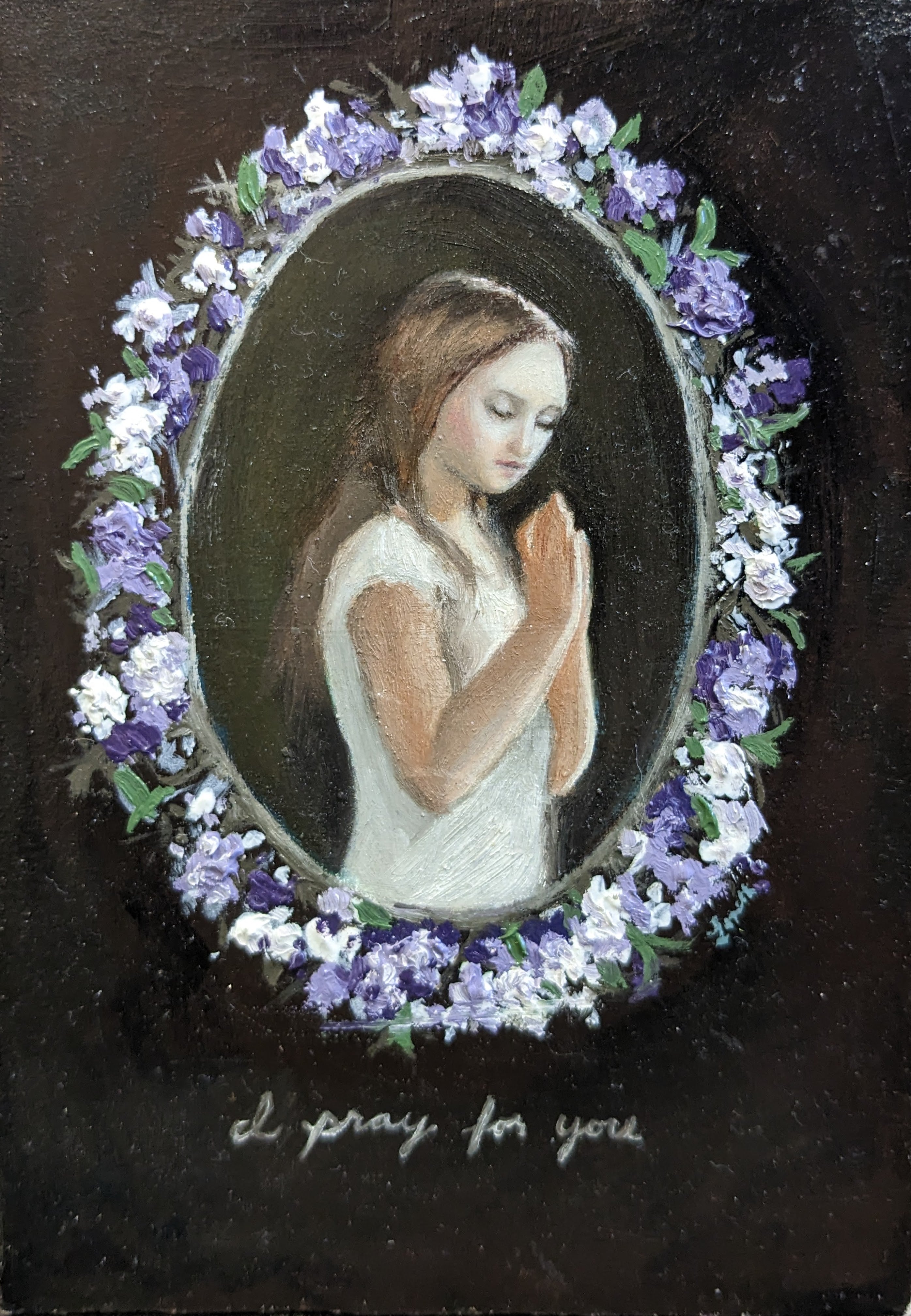 I Pray For You Original Artwork - Handmade Wall Decor for Home, Office & Church - Inspirational Christian Gift for Prayer & Faith