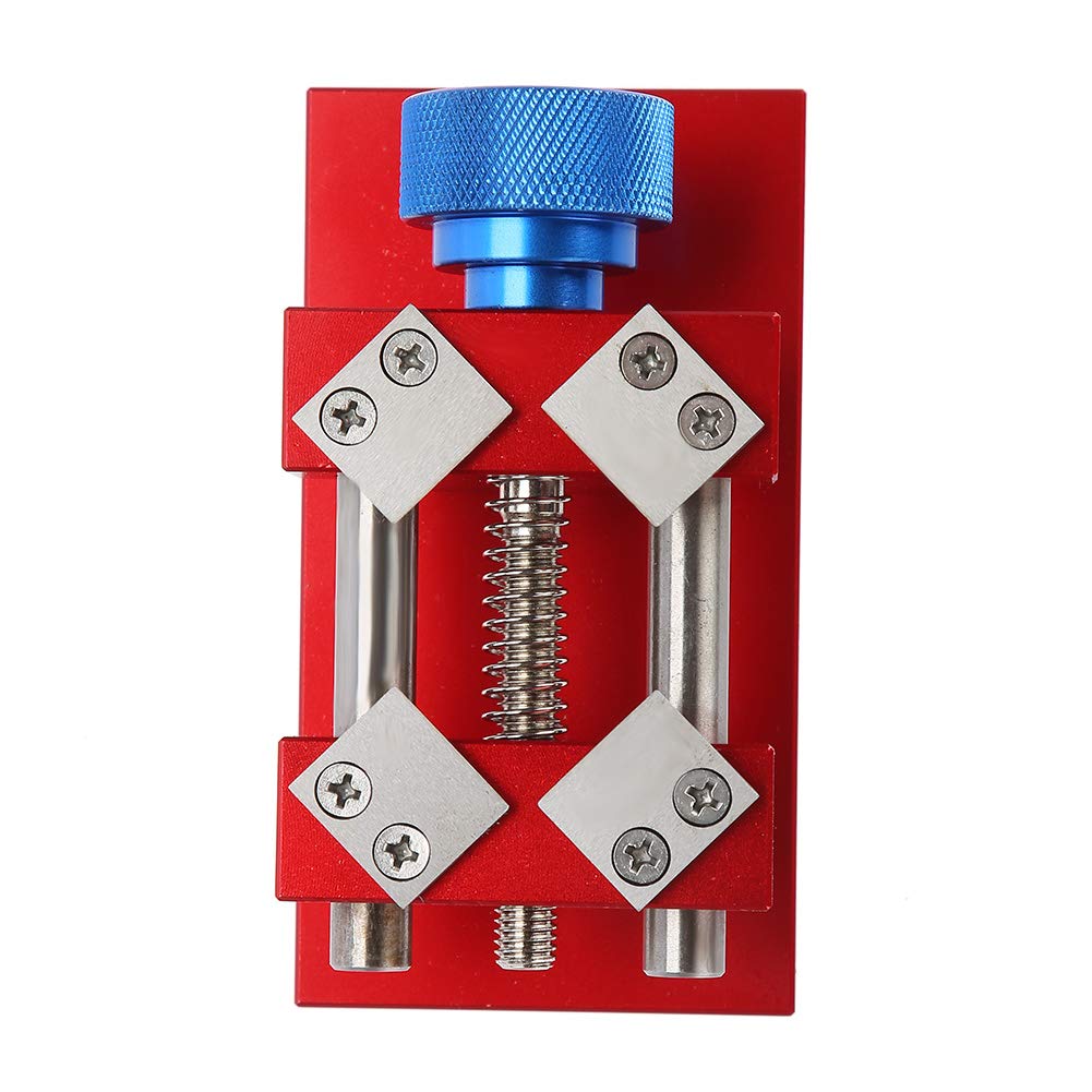 Professional Watch Back Case Opener Tool - Red/Silver Bezel Removal Kit for Watch Repair | Perfect for Jewelers, Watchmakers & DIY Enthusiasts | Watch Battery Replacement, Maintenance & Repair Accessories