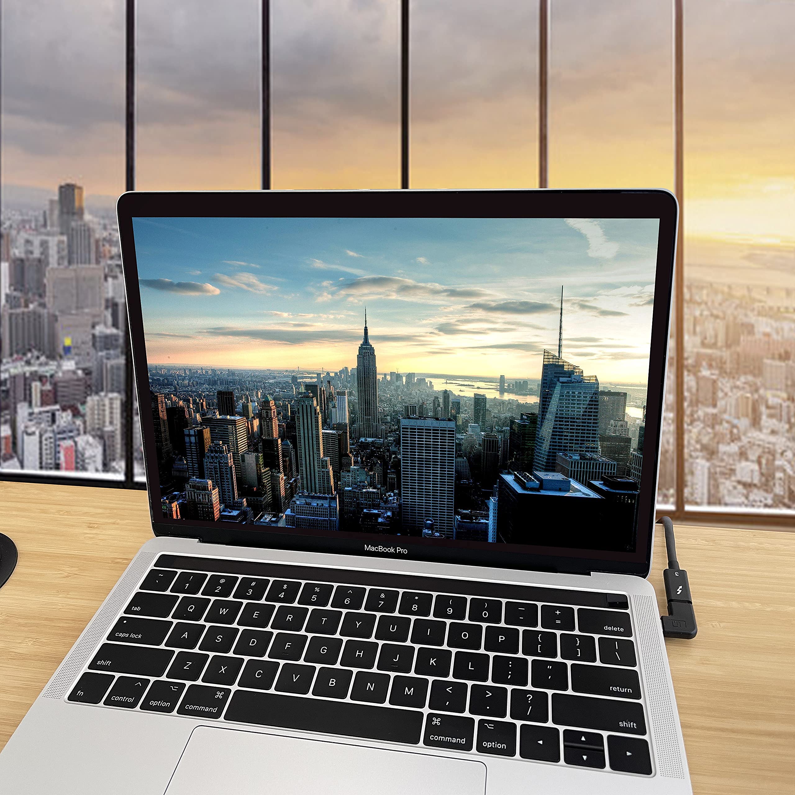 4-Pack USB C Angle Adapter Set - 2 Left/Right & 2 Up/Down 90 Degree Connectors for MacBook, iPad Pro, Galaxy - Perfect for Tight Spaces & Charging in Bed/Car