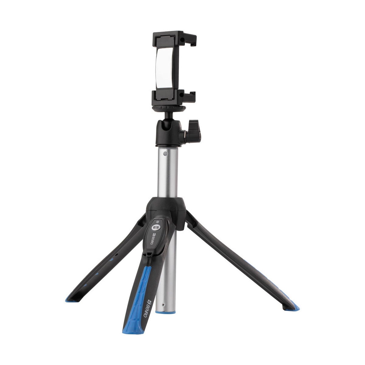 Benro BK15 Compact Aluminum Tripod & Selfie Stick with Phone Mount - Perfect for Travel, Vlogging, and Outdoor Photography