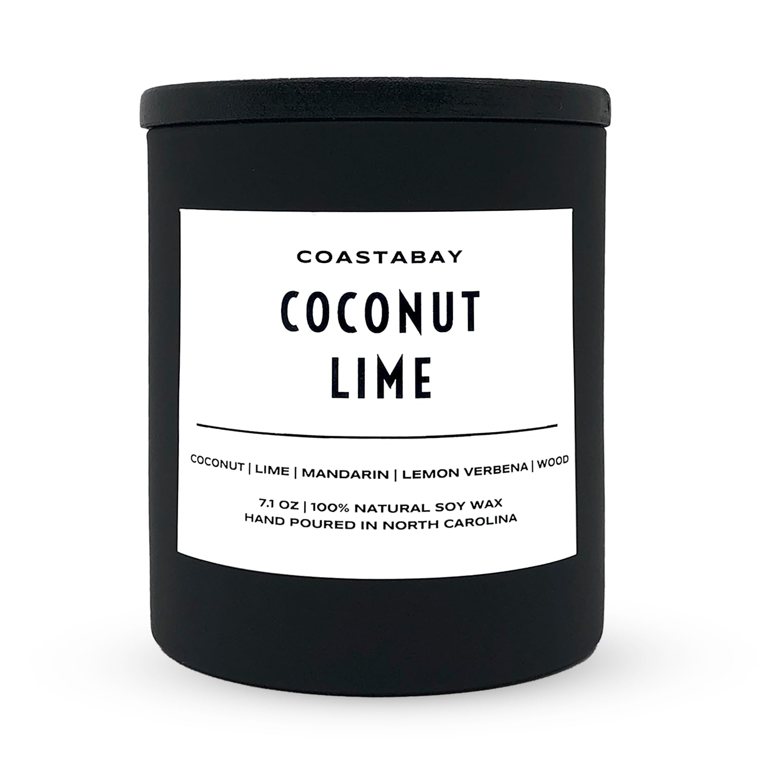Natural Soy Coconut Lime Candle - Tropical Citrus Scent for Home Relaxation