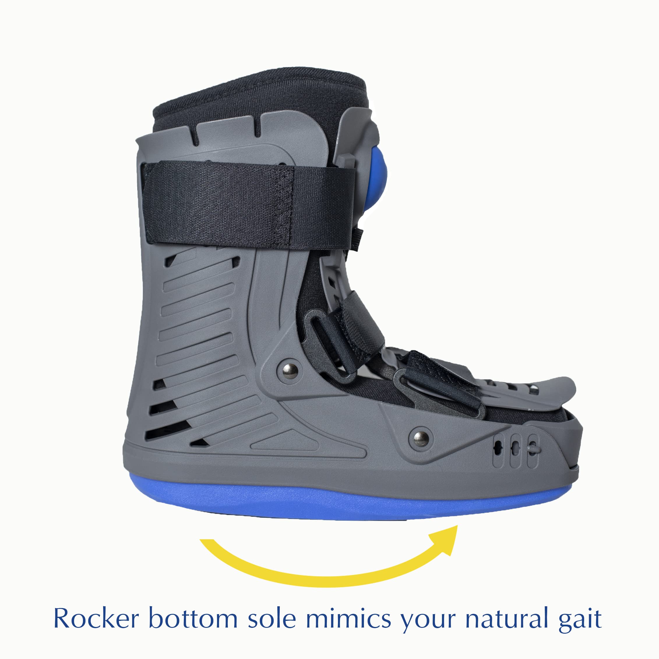 Brace Direct Full Shell Walking Boot for Ankle Support & Recovery + Foot & Ankle Ice Wrap – Ideal for Sprains, Fractures & Post-Surgery Rehabilitation