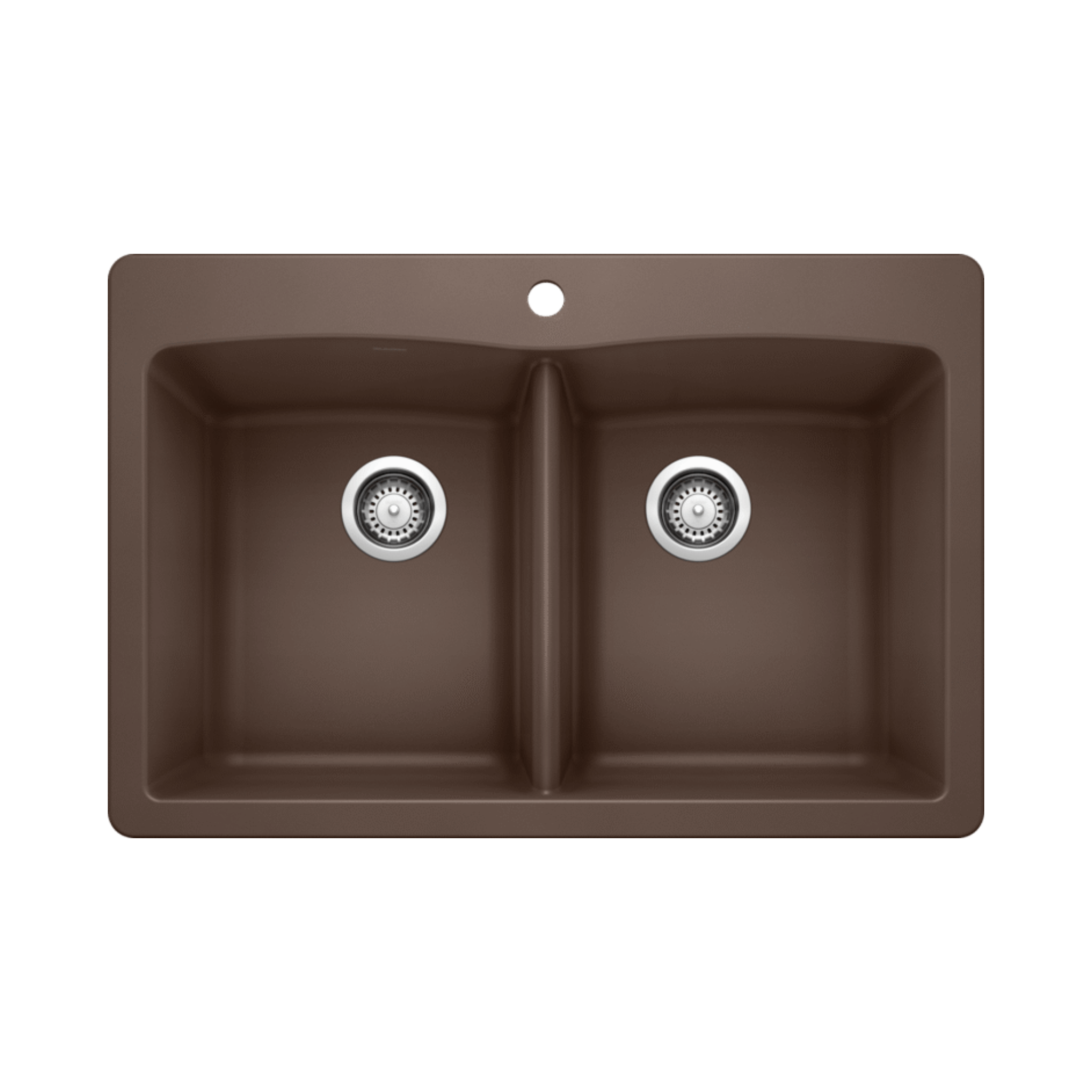 Blanco Diamond Equal Double Mount SILGRANIT Kitchen Sink - Premium Undermount 60/40 Granite Composite Sink for Modern Kitchens | Perfect for Food Prep, Dishwashing & Entertaining