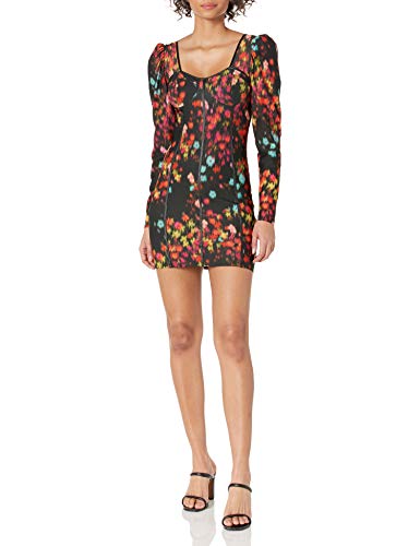 GUESS Women's Long Sleeve Rachel Bustier Mini Dress - Sexy Bodycon Party Dress for Night Out, Date Night & Special Occasions