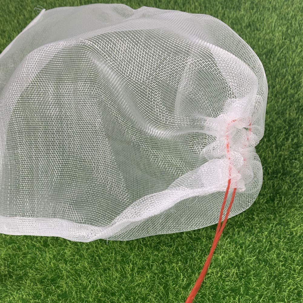 Maius 100 Pack 4x6 Inch Reusable Nylon Mesh Bags with Drawstring - Fruit Protection Bags for Plants, Seeds, Flowers & Vegetables | Garden Pest Control, Harvest Storage & Organizing Small Items