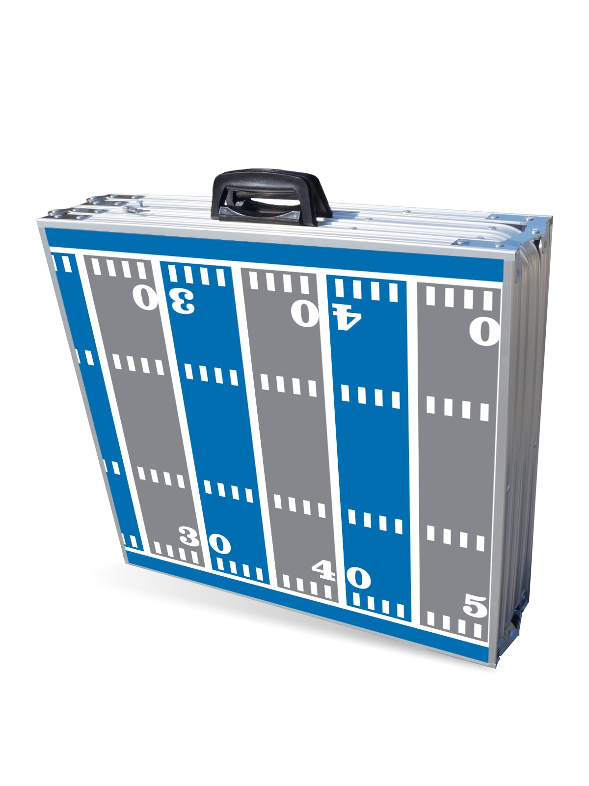 8-Foot Folding Portable Beer Pong Table with Optional Cup Holes & LED Lights - Detroit Football Field Design (Choose Your Model) - Perfect for Parties, Tailgates & Outdoor Games