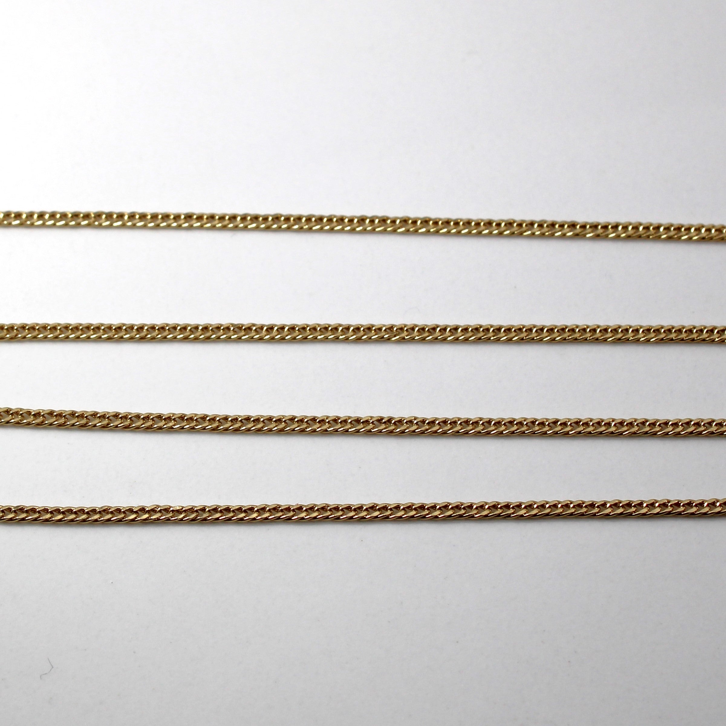 18K Yellow Gold Curb Link Chain Necklace 23 Inches - Classic Cuban Link Jewelry for Men & Women | Perfect for Everyday Wear, Gifts & Special Occasions