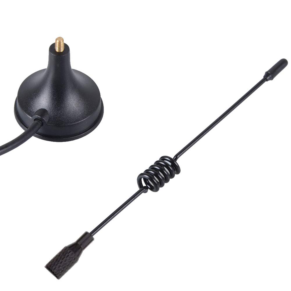 TengKo 400-470MHz UHF Vehicle Magnetic Mount Antenna 5W SMA-F for Kenwood Baofeng Two-Way Radios - Perfect for Trucking, Off-Roading & Emergency Communication