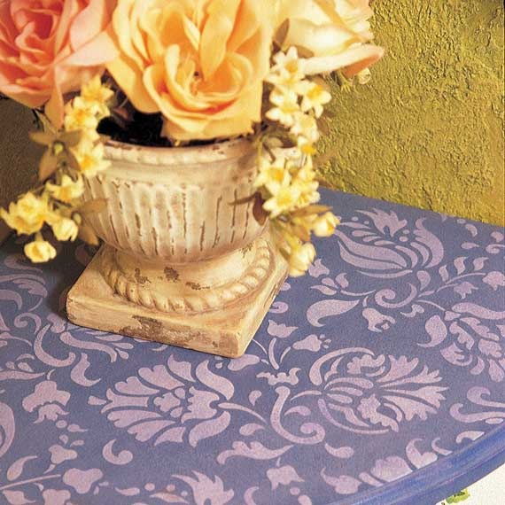 Allover Brocade Furniture Stencil - Reusable DIY Painting Template for Wood, Fabric & Walls - Perfect for Home Decor, Crafts & Upcycling Projects