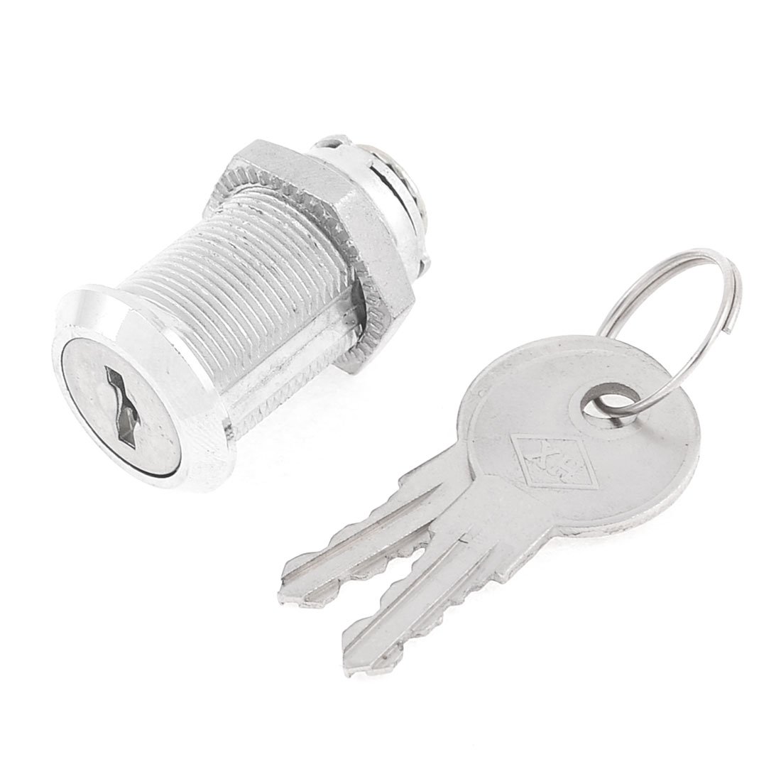 uxcell 1.8cm Thread Dia Round Head Cam Lock Key Set for Drawer Mailbox Cabinet - Secure Storage Solution for Home Office & Mail Organization