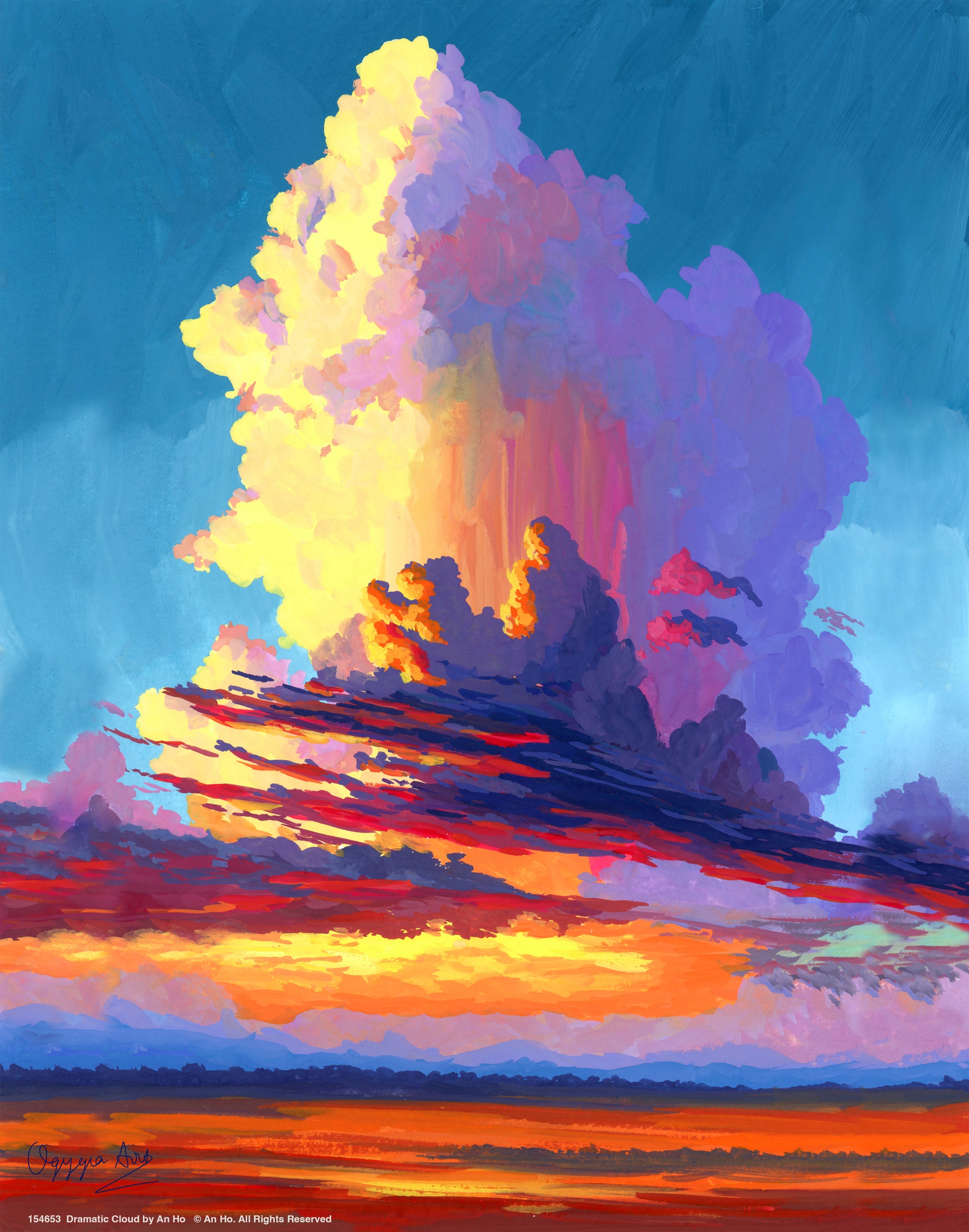Dramatic Cloud Art Prints - Stunning Sky Canvas Wall Decor for Living Room, Bedroom & Office | Nature Landscape Photography Prints