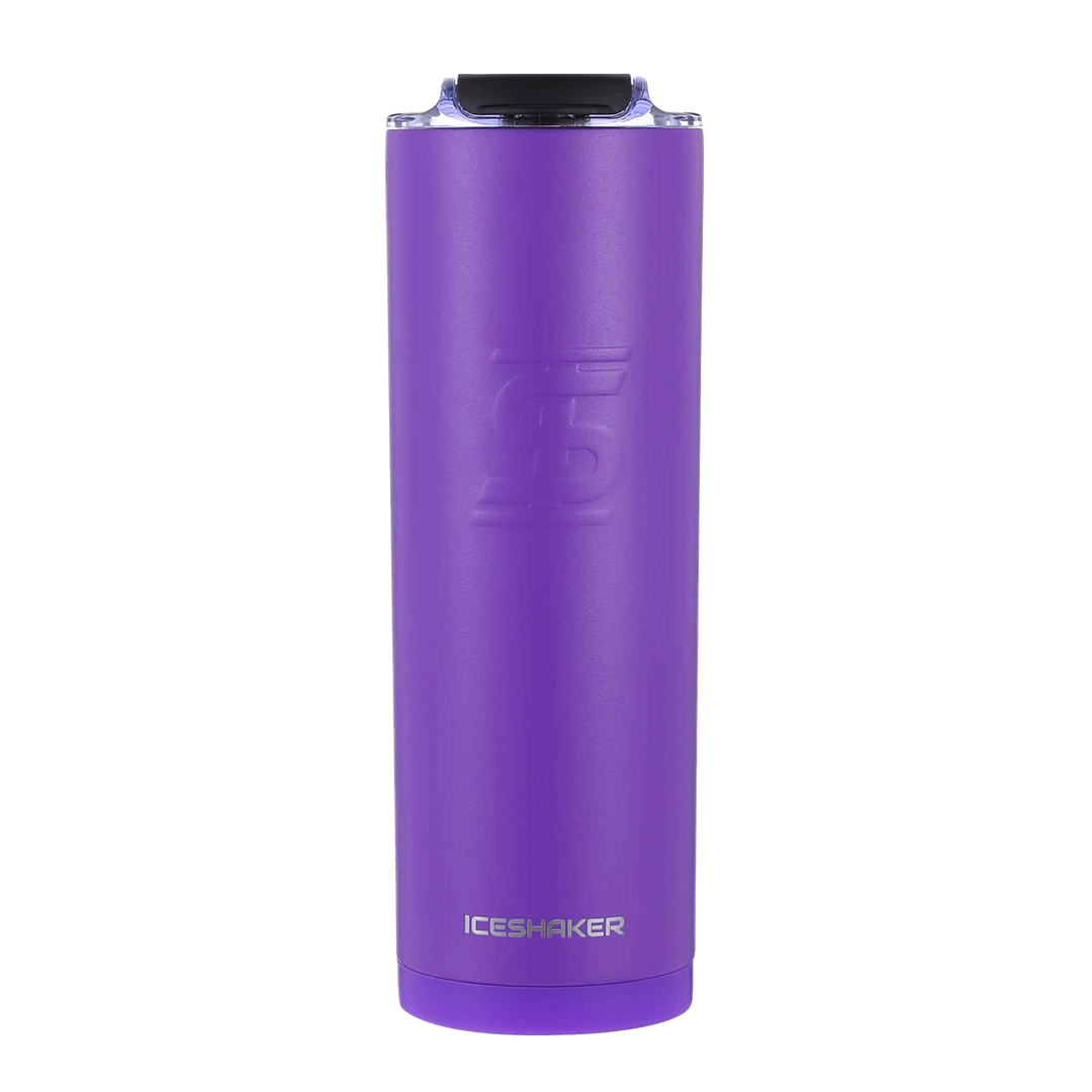 20oz Custom Skinny Tumbler with Lid & Straw - Insulated Purple Stainless Steel Cup for Coffee, Tea & Cold Drinks - Perfect for Office, Travel & Outdoor Activities