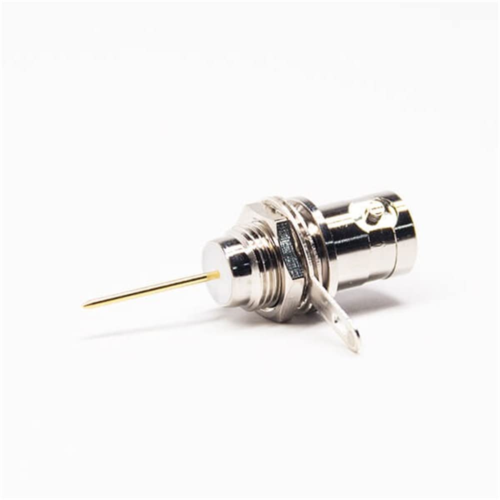 BNC Female to Coaxial Cable Bulkhead Straight Connector - for Video Surveillance, Radio Equipment & Telecommunications | High-Frequency Signal Transmission | Perfect for CCTV Installations, Ham Radio & Network Infrastructure
