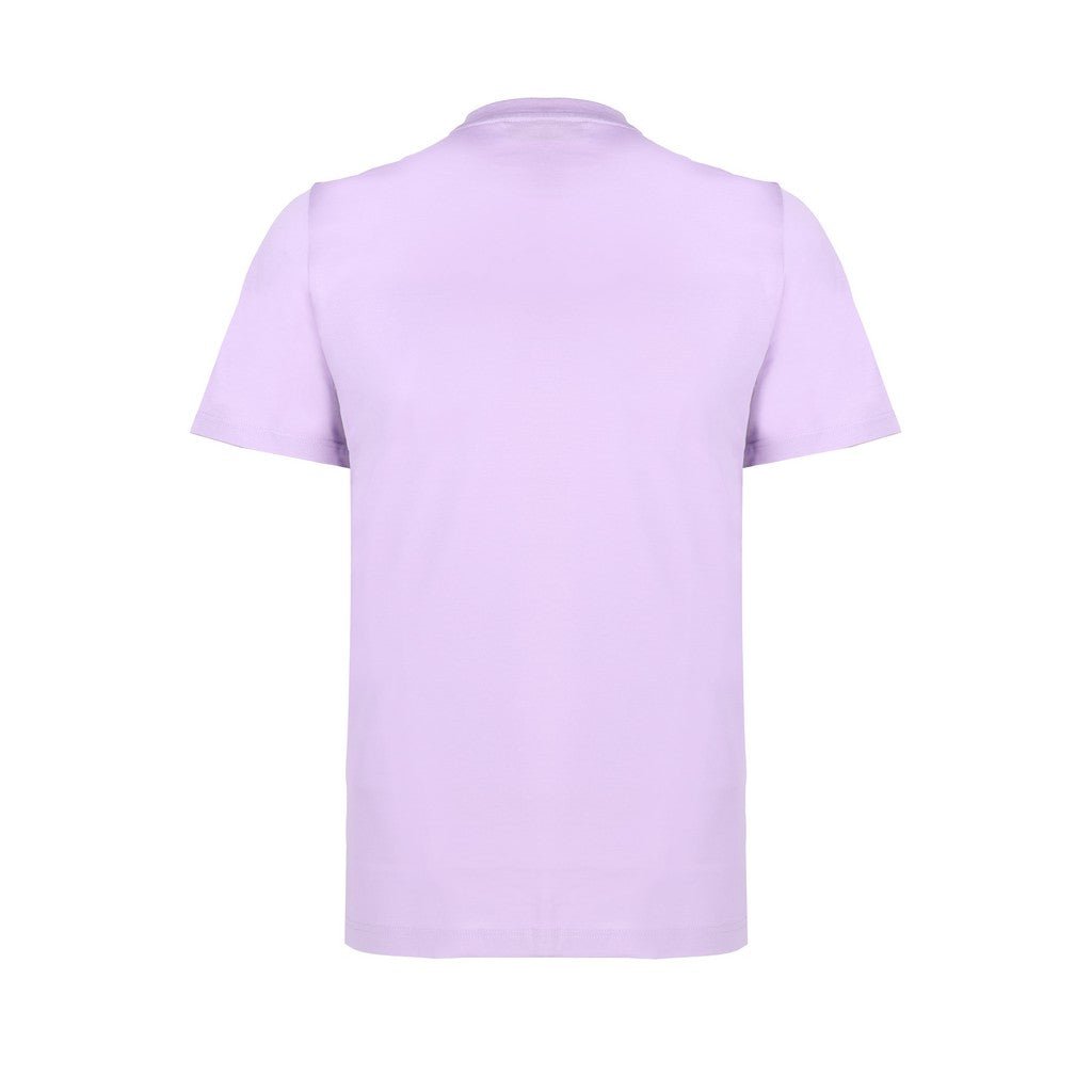 FERRANTE Cotton Jersey Crew Neck T-Shirt for Women - Soft & Comfortable Lilac Tee - Casual Everyday Wear, Workout, and Lounge Outfits