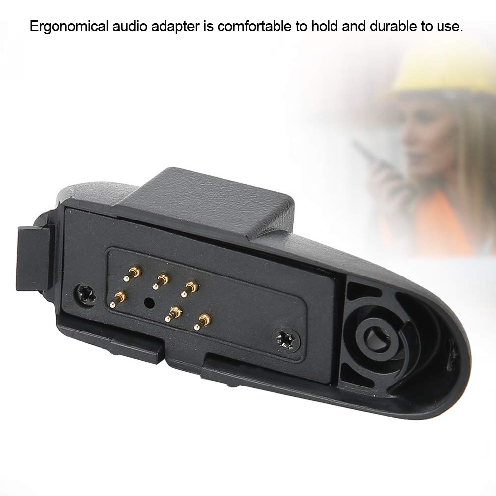 PUSOKEI 2 Pin Audio Adapter for Baofeng BF9700 BFA58 BFUV9R UV9R Plus - Walkie Talkie Headset Port Accessories Replacement - Perfect for Outdoor Adventures, Security Work & Emergency Communication