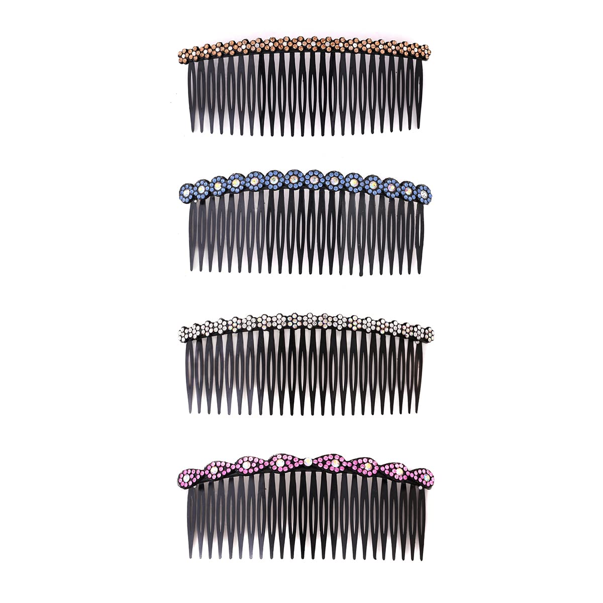 Yellow Chimes Comb Hair Pins for Women - Vintage Western Hair Clips, Juda Pin Set, Side Hair Accessories for Weddings, Parties & Everyday Styling