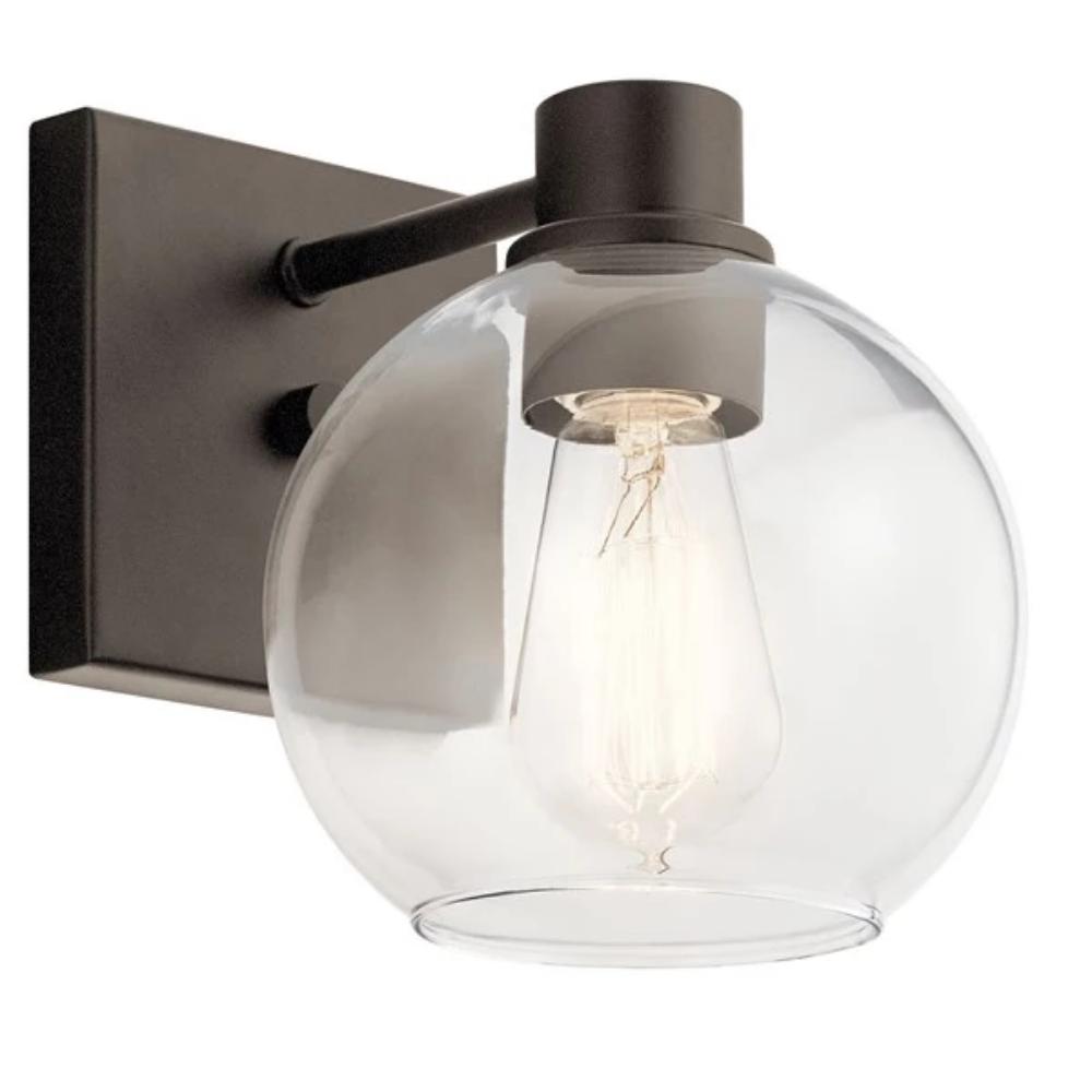 Harmony 1 Light Wall Sconce - Modern Plug-in Wall Light Fixture for Bedroom, Living Room, Hallway - Dimmable LED Wall Lamp with Easy Installation