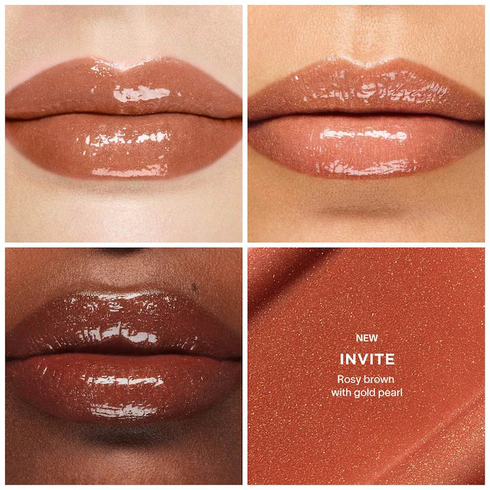 Hourglass Phantom Volumizing Glossy Lip Balm - Hydrating Plumping Lip Gloss for Full Lips, Shine & Moisture | Perfect for Day & Night Wear, Special Occasions & Everyday Glam