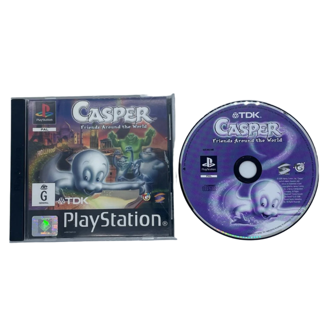 Casper Friends Around The World PS1 Playstation 1 Game PAL Version - Retro Gaming Collectible for PlayStation Enthusiasts | Perfect for Nostalgic Gaming Nights and Collector's Display