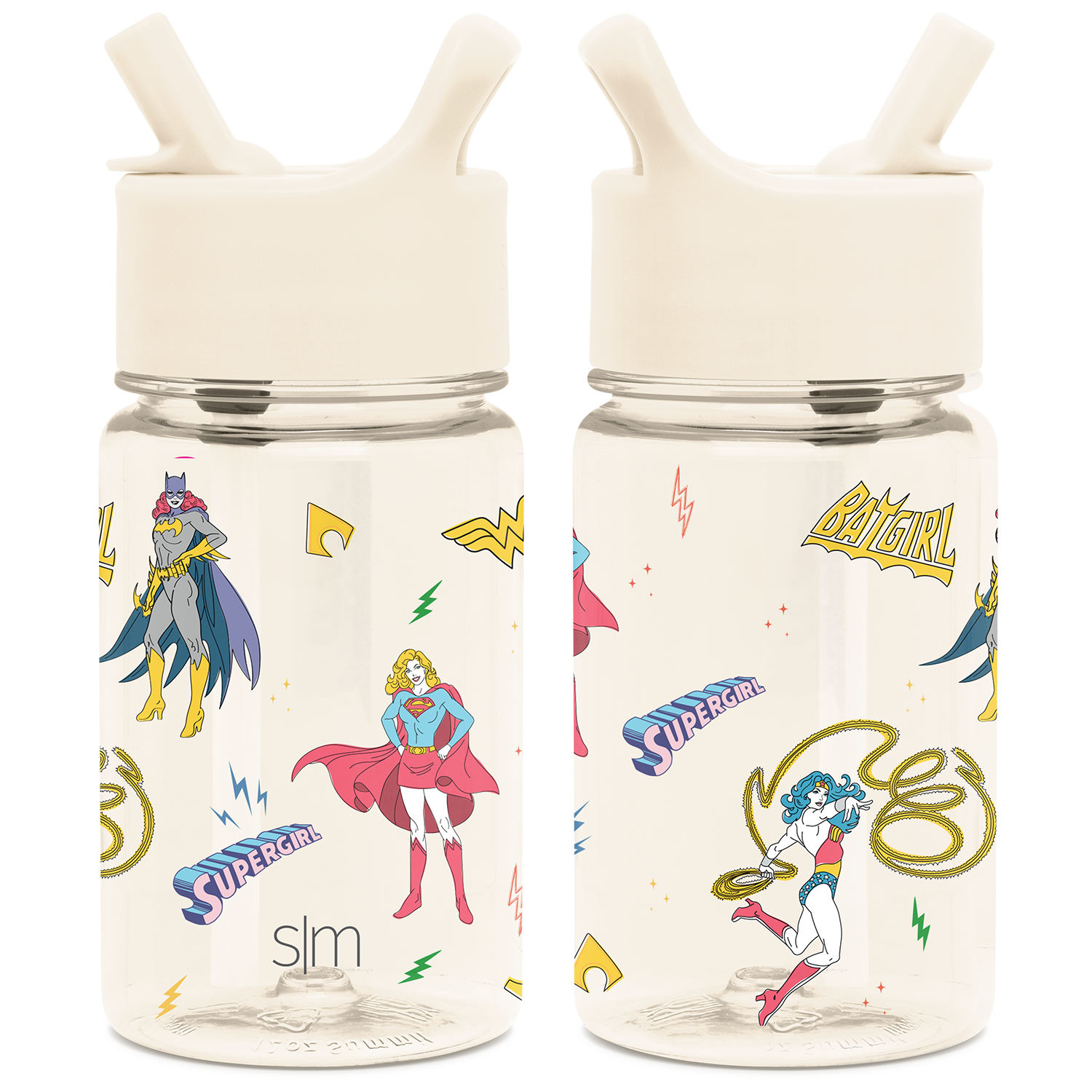 Summit Kids Plastic Water Bottle with Straw Lid - BPA Free Leak Proof Water Bottle for School, Sports & Outdoor Activities - Ideal for Boys Girls Ages 3-12