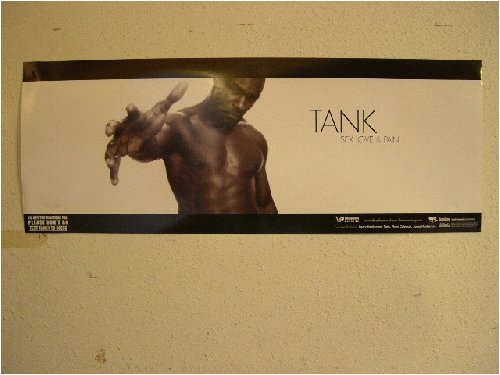 Tank Poster - Sex, Love & Pain Art Print - Vintage Military & Romance Wall Decor for Bedroom, Living Room, Bar & Man Cave