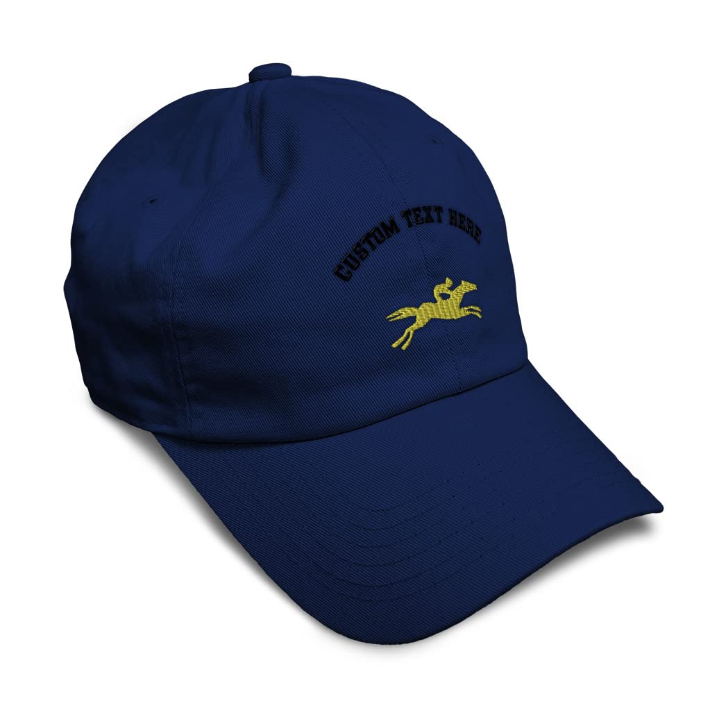 Speedy Pros Soft Cotton Baseball Cap - Horse Racing Embroidery Dad Hat for Men & Women | Perfect for Outdoor Sports, Casual Wear & Horse Racing Events