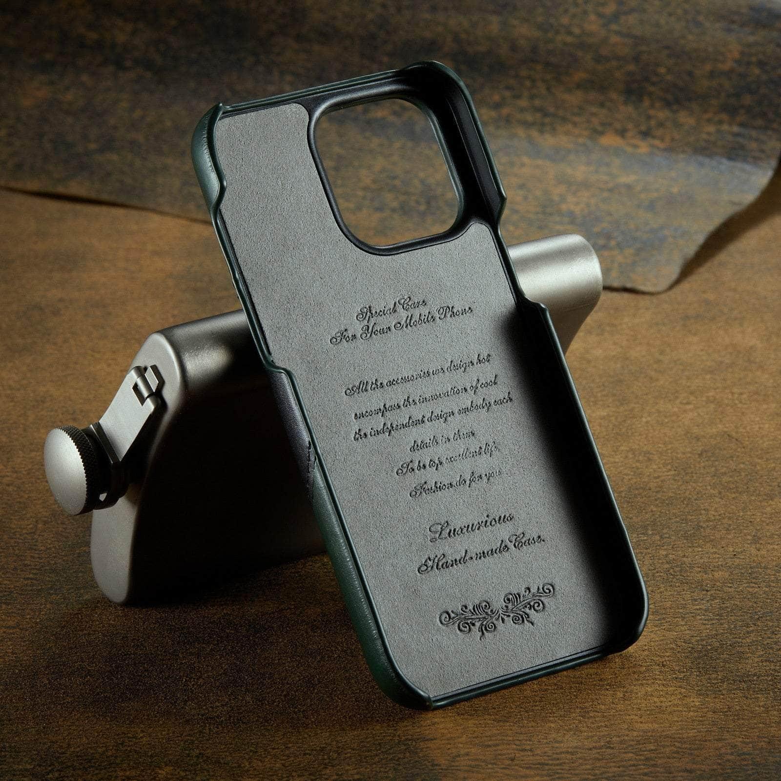 360° Rotating Ring Kickstand Case for iPhone 15 Plus - Genuine Leather Protective Cover with Magnetic Mount | Perfect for Hands-Free Viewing, Video Calls & Car Mounting