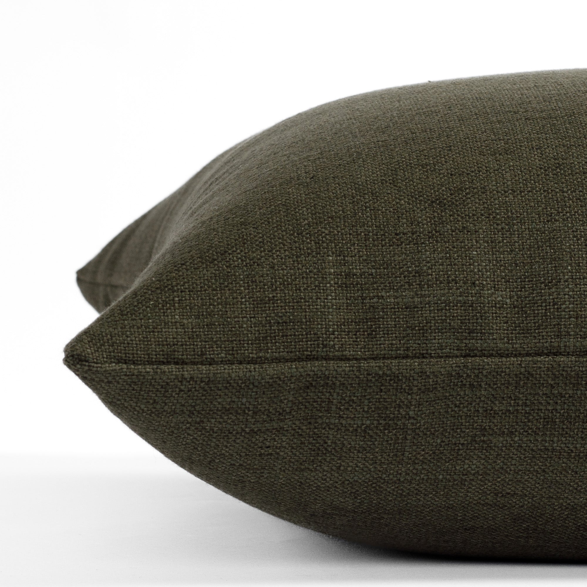 Lincoln 22x22 Inch Decorative Throw Pillow Cover - Soft Moss Green Square Cushion for Sofa, Bed, Living Room & Home Decor