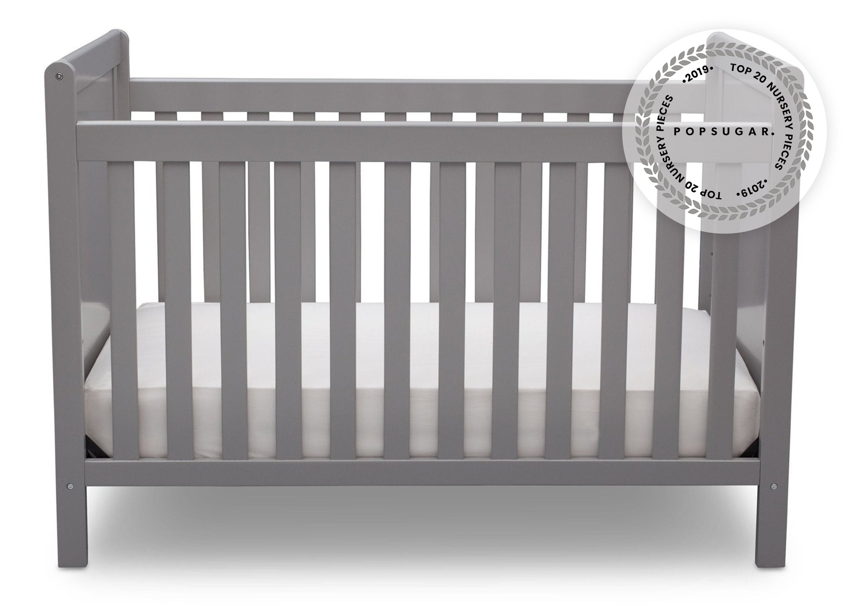 Sunnyvale 4-in-1 Convertible Baby Crib to Toddler Bed - White Nursery Furniture for Newborns & Kids - Perfect for Nursery, Bedroom & Daycare