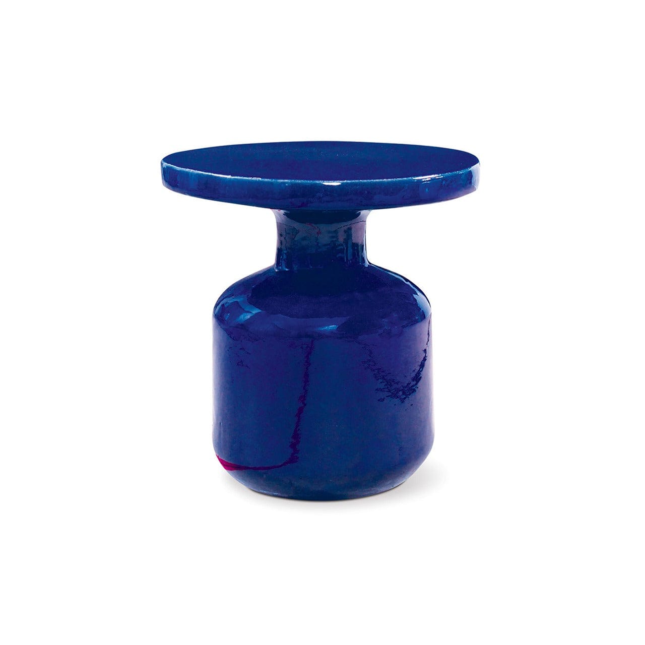 Modern Glass Bottle Accent Table - Stylish Side Table for Living Room, Bedroom & Office - Perfect for Home Decor, Small Spaces & Nightstands