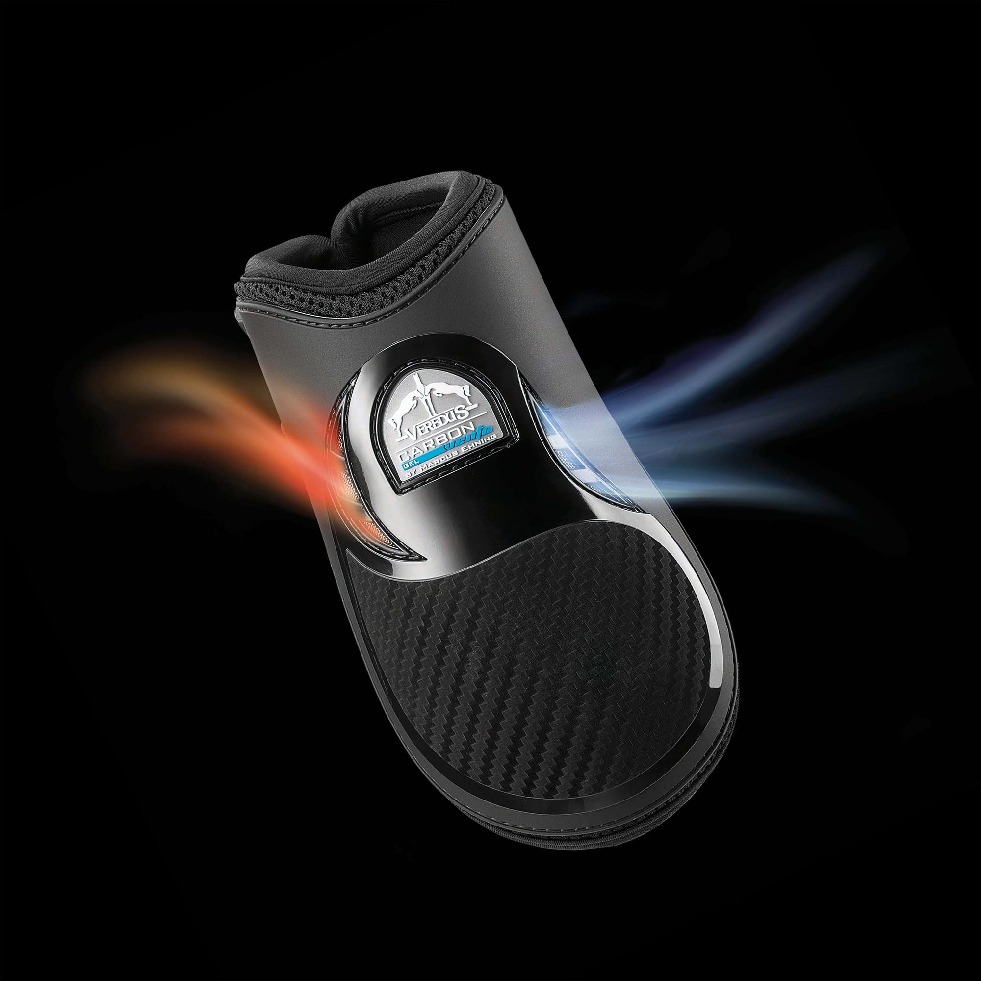 Premium Carbon Gel Vento Fetlock Boots for Horses - Hind Leg Protection - Shock Absorption & Injury Prevention for Training, Jumping & Dressage