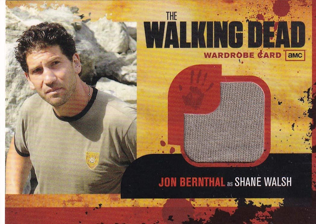 The Walking Dead Shane Walsh Wardrobe Card M6 - Jon Bernthal Collectible Trading Card from Season 1 | Perfect for TV Show Memorabilia Collections and Zombie Apocalypse Themed Game Nights