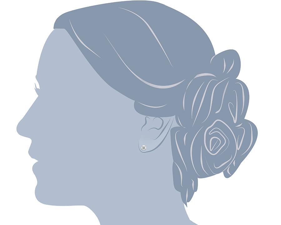 14K White Gold 1.5 Carat Round Diamond Stud Earrings for Women - Perfect for Weddings, Anniversaries & Special Occasions