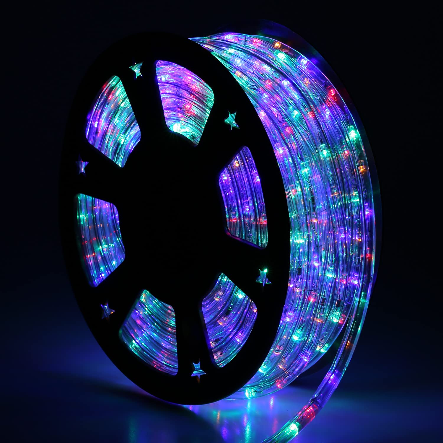 100Ft LED Rope Lights Outdoor Waterproof - Colorful Decorative String Lights for Patio, Deck, Garden, Party, Halloween & Christmas Decor - Indoor/Outdoor Use - Perfect for Backyard, Wedding, and Holiday Lighting
