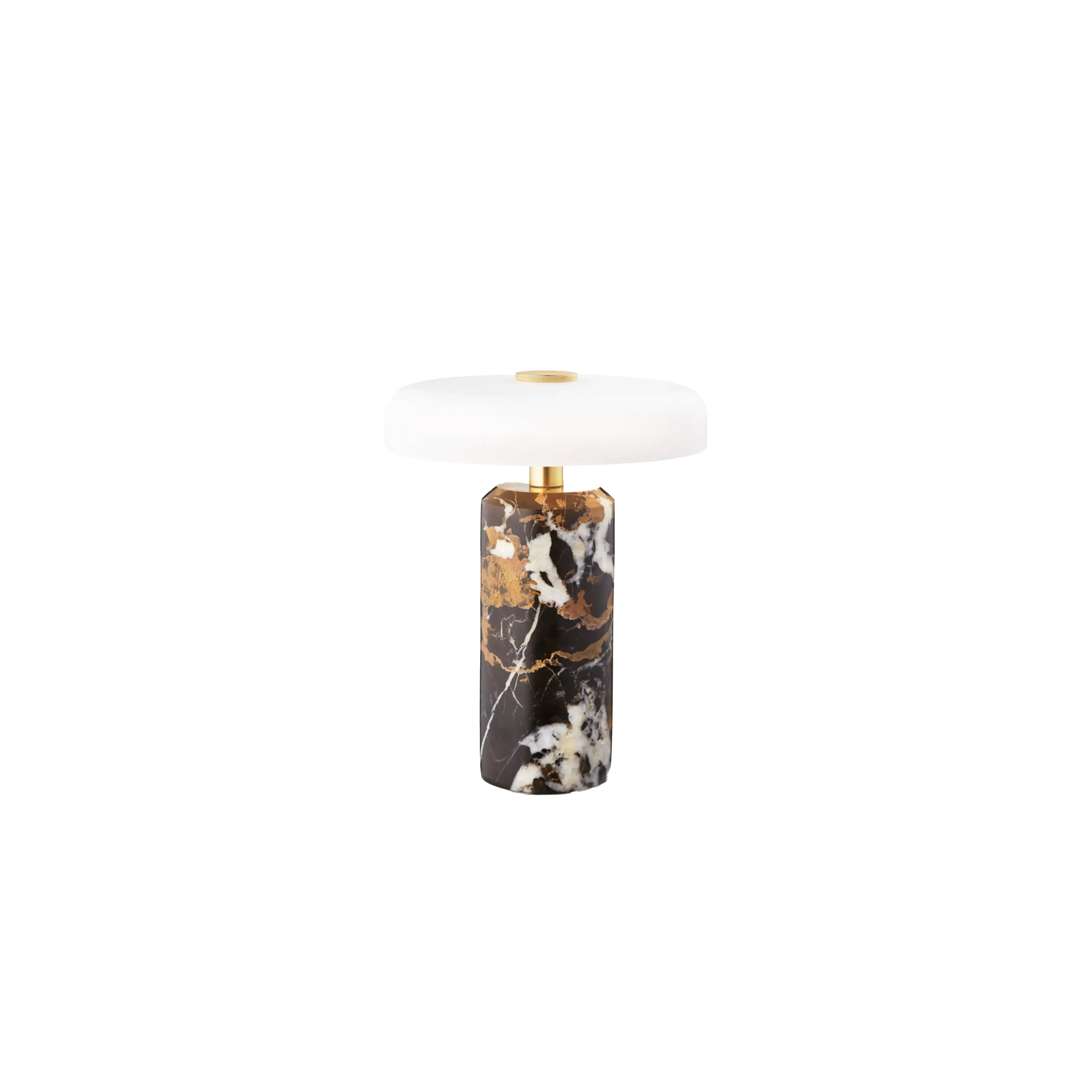 Elegant Marble LED Portable Lamp - Rechargeable, Dimmable, Touch Control - Perfect for Bedroom, Office, and Outdoor Camping Lighting