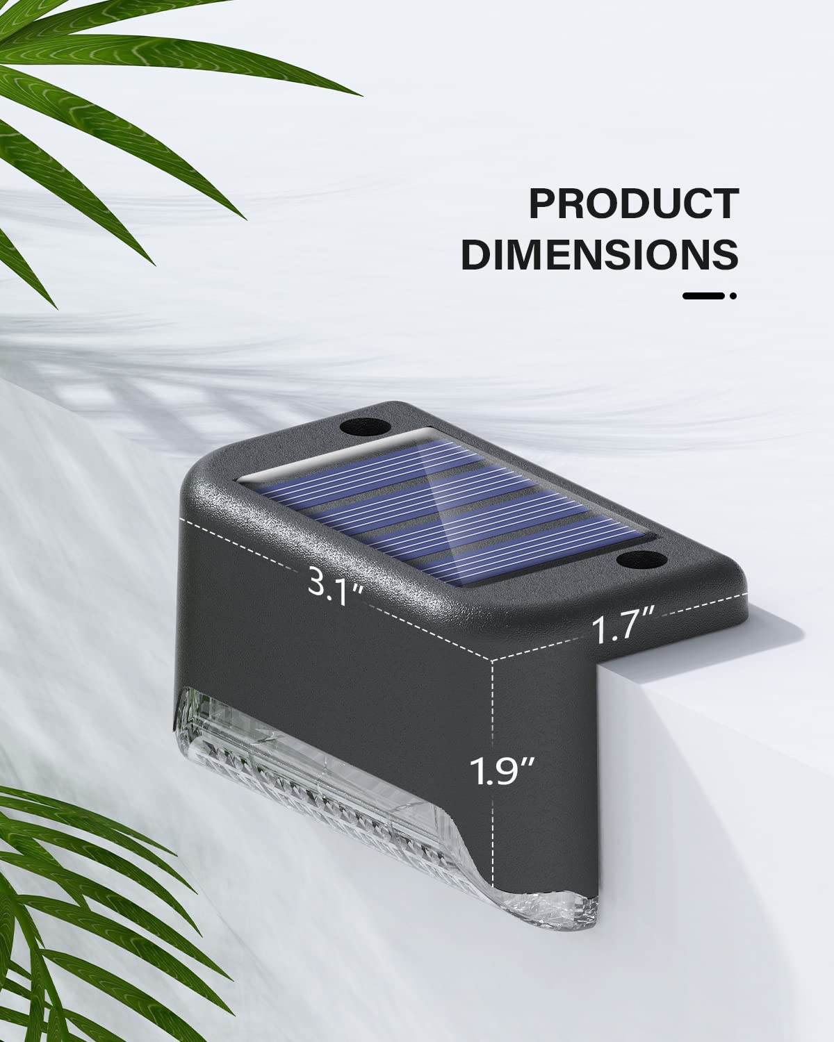 20 Pack Solar Deck Lights Outdoor Waterproof - RGB Color Changing LED Step Lights for Deck, Stairs, Patio, Fence & Garden | Solar Powered & Weather Resistant | Perfect for Nighttime Safety & Ambiance