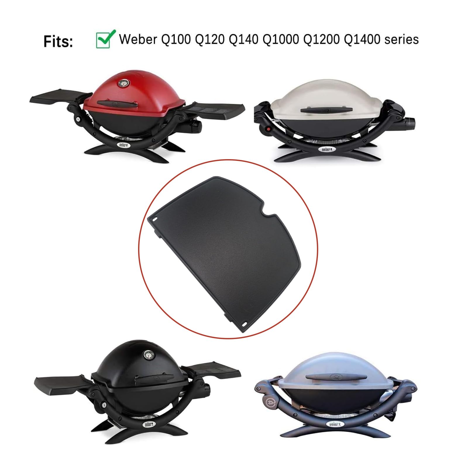 Zemibi Grill Grate Set - 6559 Griddle & 7645 Grate for Outdoor BBQ, Camping, and Backyard Cooking - Heavy Duty Stainless Steel Cooking Accessories