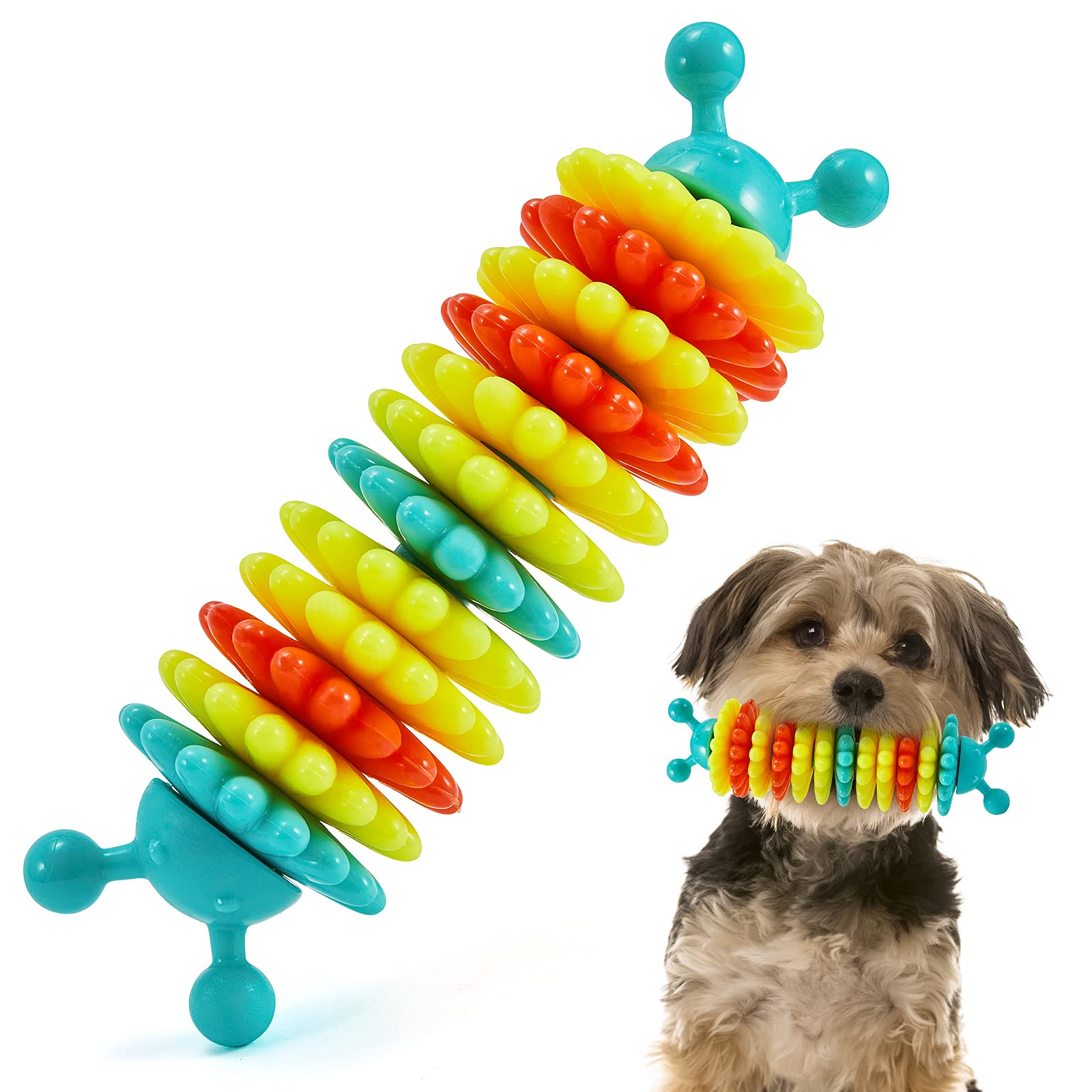 LisJoy Indestructible Dog Chew Toys for Aggressive Chewers - Non-Toxic, Durable Chew Toys for Medium & Large Breed Dogs - Training, Teeth Cleaning & Interactive Play - Perfect for Outdoor Adventures & Indoor Playtime